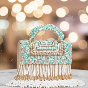 beaded clutch bag