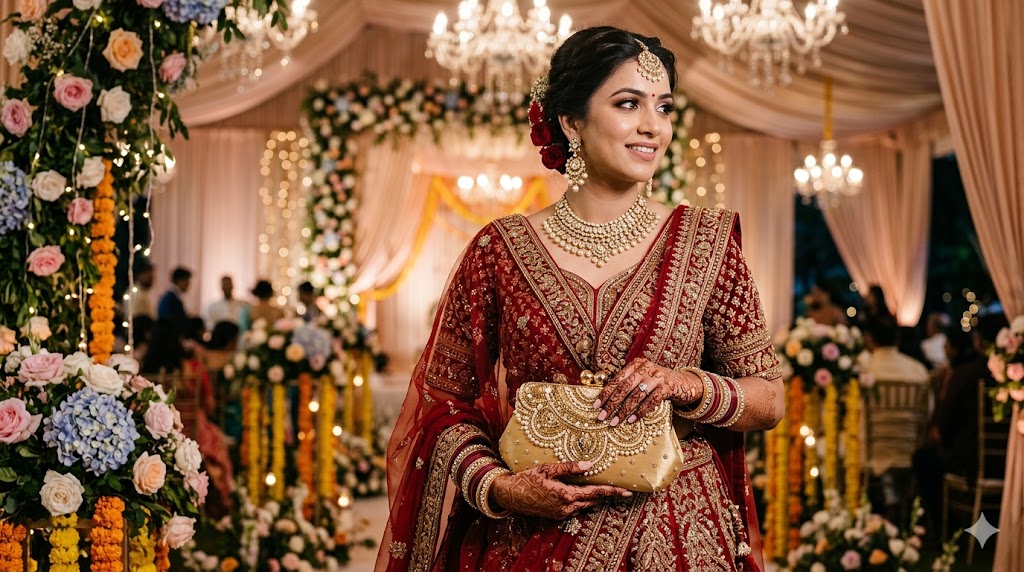 best bridal clutch under 2000 for Indian wedding